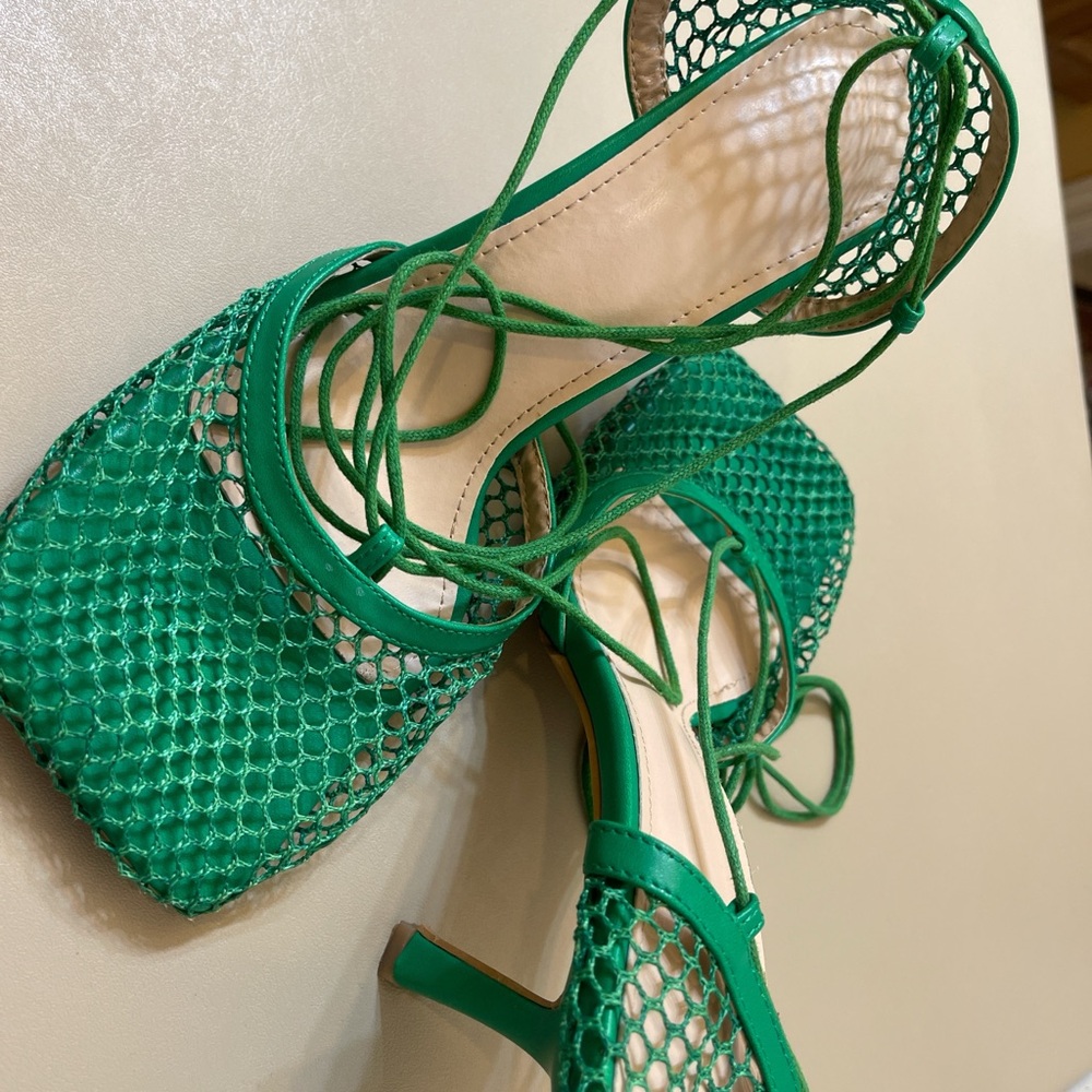 Elegant Green Women's Heels